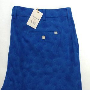Peter Millar Crown Sport Shackleford Performance Hybrid Blue Shorts Size 42